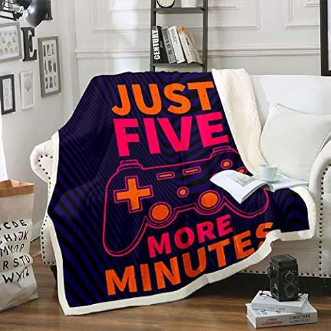 Erosebridal Gaming Controller Throw Blanket Cover