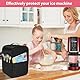 SUNJULY Eismaschine Abdeckung für Ninja Creami NC501, NC301, NC299AMZ, Wasserdichte Staubschutz Schutzhülle, Ice Cream Maker Abdeckung, Ninja Eismaschine Zubehör, 43 x 28 x 28 cm (Schwarz)