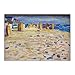 GZGBMD Poster di Wassily Kandinsky《Olanda,Sedie da Spiaggia》Dipinto su Tela Astratta Wall Art Wassily Kandinsky Stampe Home Decor Picture 60x80cm X1 Senza Cornice