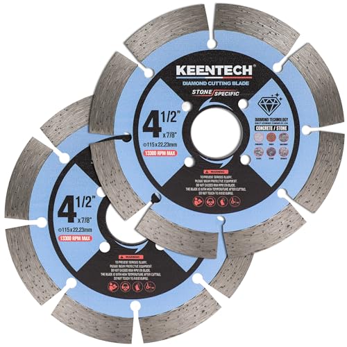 KEENTECH Segmented Diamond Saw Blade 4-1/2 inch, for Smooth