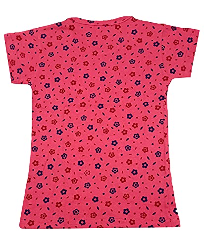 Image of indi weaves Girls Printed Cotton Half Sleeves Tshirts (Pack of 3)