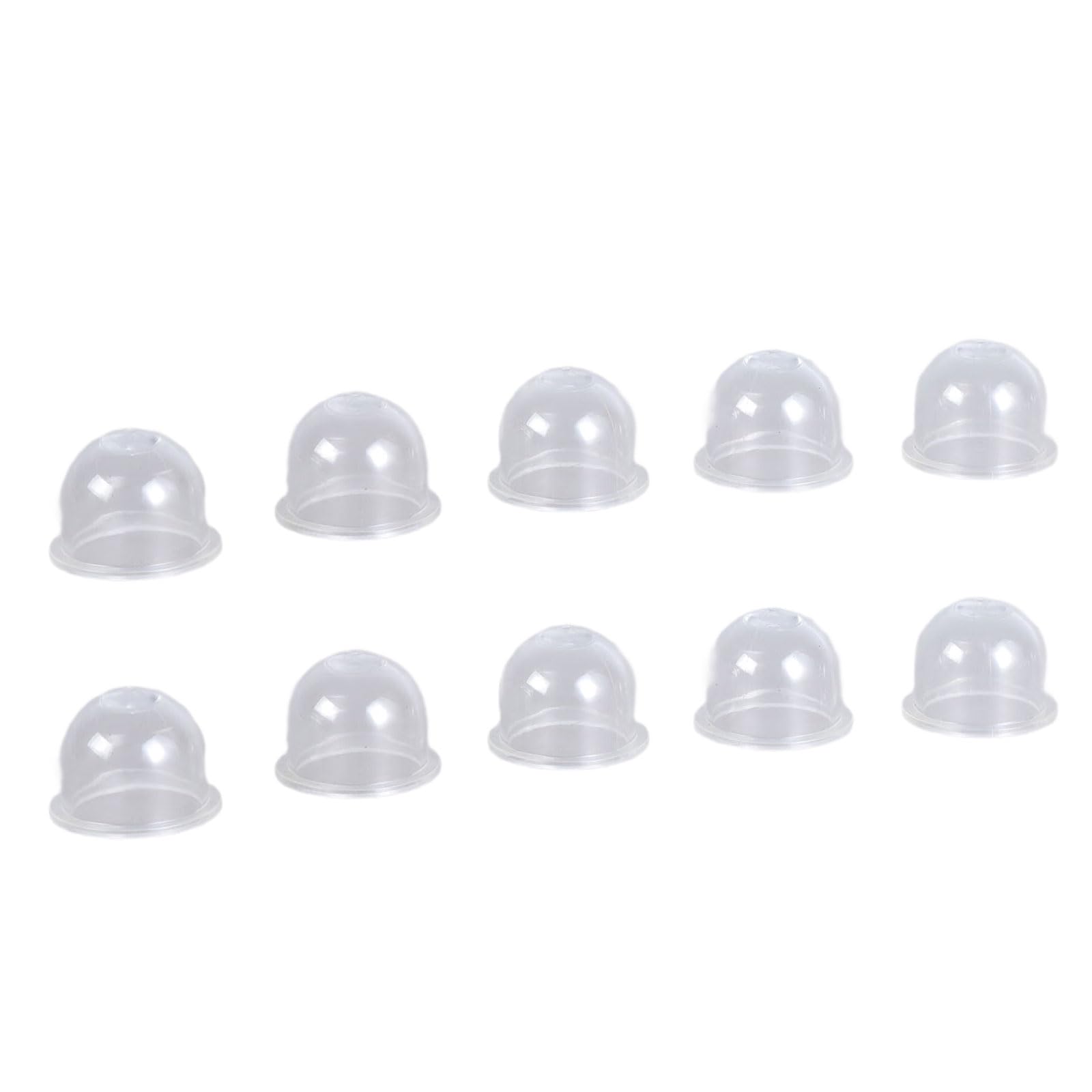 Cazstyk 10Pcs Transparent Fuels Pumps Carburetor Oil Bubble Primers Bulb Chainsaws Trimmer Brush Cutter Clear Tool