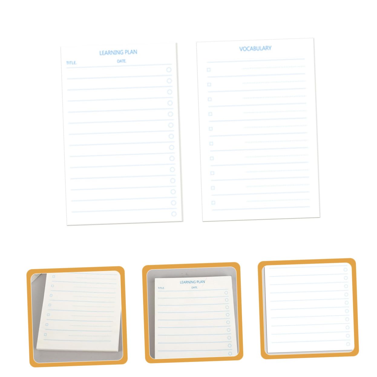 Lurrose 4 Stück 12 Planungsvokabularbuch Notizbücher schreibhefte memoboard nootbook the Notebook Buch praktische Notizblöcke Seitenreiter tragbare Notizblöcke Planungsunterlagen Papier