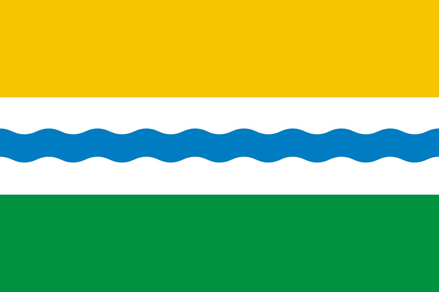 Drapeau Tevrizsky rayon Omsk grand format aux finitions de prestige