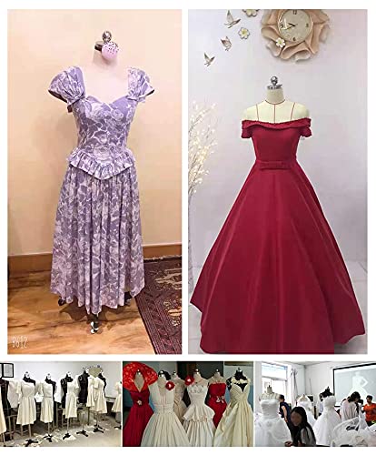 Maniquí de costura ajustable con ruedas para confección de ropa y sastrería