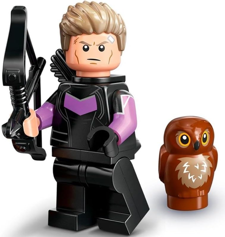 Miniatura 2 de LEGO Marvel Series 2 Minifigure Ojo de Halcón con Capa Maléfica Púrpura - Superhéroes 71039