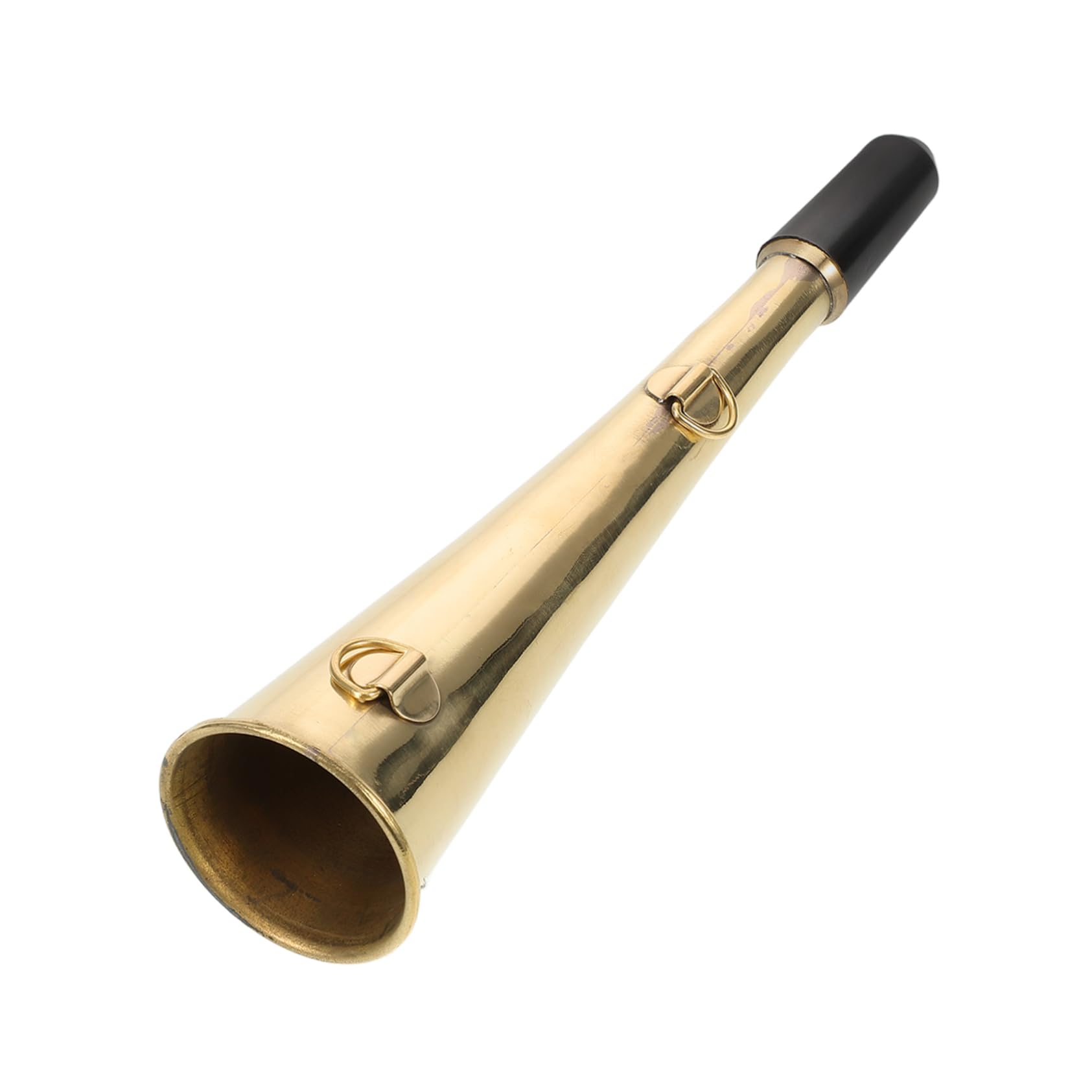 Milisten Retro Stainless Steel Biek Bugle Horn Portable Railway Horn Signal for Adults Truck