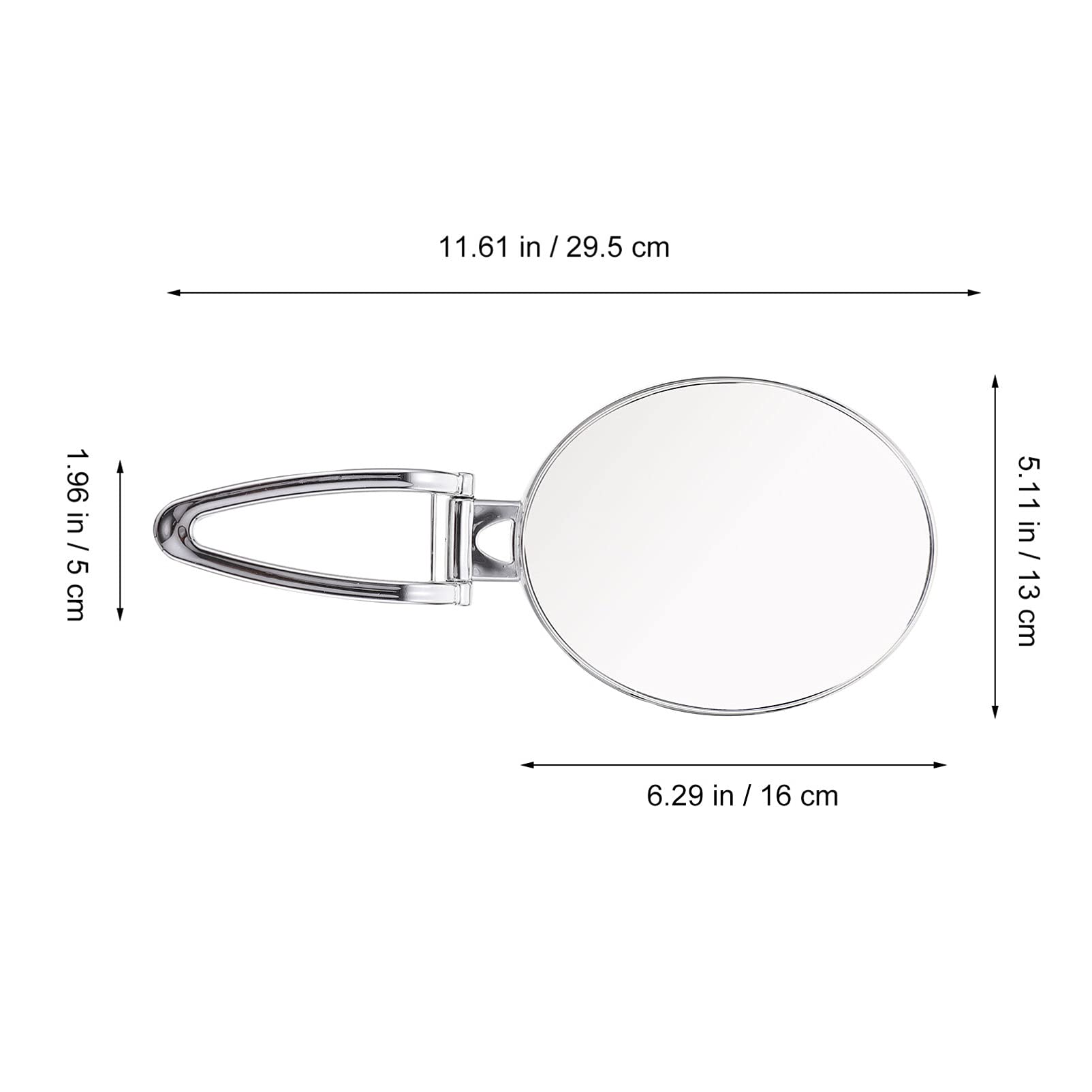 OUNONA Handheld Double Sided Makeup Mirror Magnifying Vanity Mirror with Swivel Design for Easy Viewing Chic High Definition Tabletop Mirror for Daily Makeup
