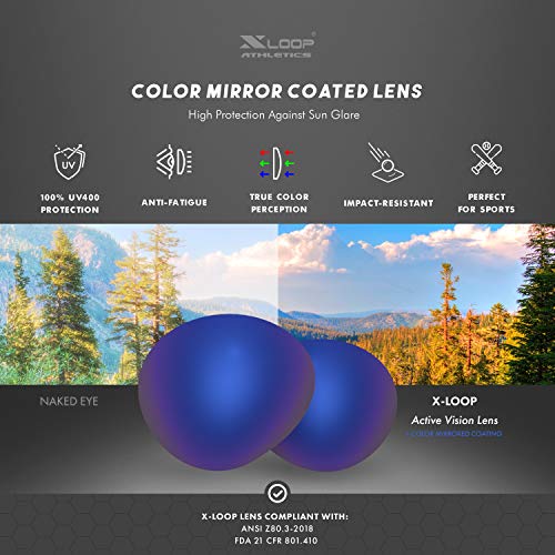 X Loop Kids Sports Sunglasses For Boys Girls Children Age 3-10 - Half Frame Uv400 Baseball Cycling Softball Glasses #TOP4