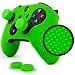 ParticleGrip STUDDED Skin Set for Xbox One (& One S) by Foamy Lizard ® PATENT PENDING Silicone Skin Cover Antislip Studs PLUS matching set of 4 AceShot Analog Thumbgrips GREEN