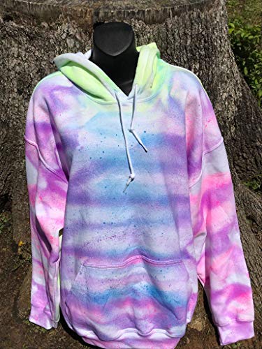 neon tie dye hoodie