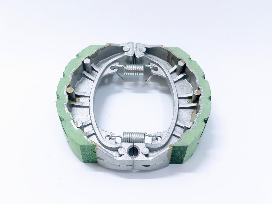 High-Performance Electric Scooty Brake Shoe, 110mm, Green, Durable Metal Construction with Spring Mechanism