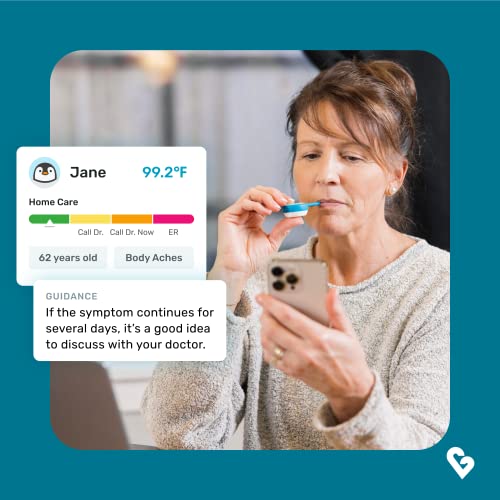Kinsa KSA-110 Smart,Fever, Digital Medical Baby, Kid And Adult Termometro - Accurate, Fast, Fda Cleared Thermometer thumb #6