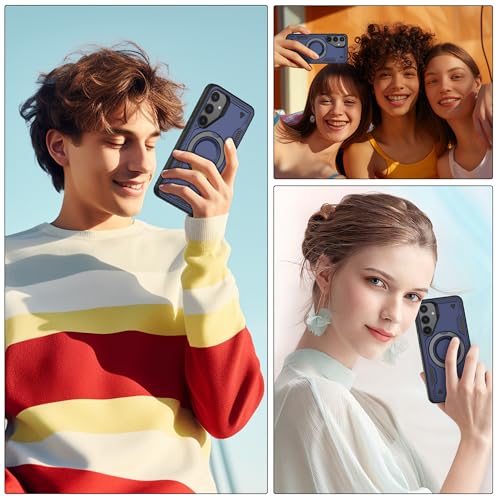Gritup for Samsung Galaxy S25+ Plus Case: Fit Galaxy S24 Plus,Compatible with MagSafe,Metal Kickstand+[HD Screen Protector×2],Military Grade Drop Proof Protective Magnetic Case for S25 Plus,Blue - image 7