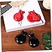 OFFSCH 2 Pairs Wooden Finger Castanets for Kids Percussion Music Instrument Ideal for Rhythm and Music Play for Parties and Educational Activities