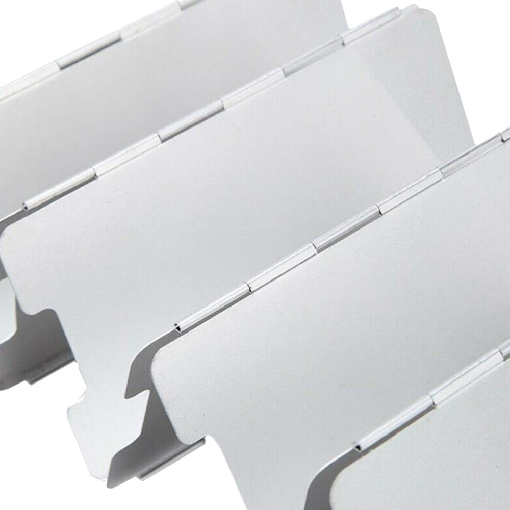 10 PLATES FOLD Camping Cooker Gas Stove Wind Shield Screen Foldable Outdo TH EUR 10,86 - FR