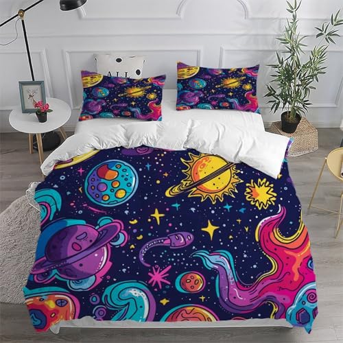 Housse de couette 2 pièces motif imprimé 3D Wild Animals microfibres - 6