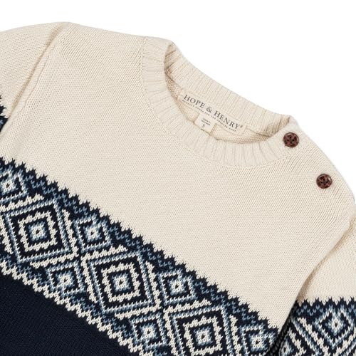 Image of Hope & Henry Boys' Long Sleeve Crew Neck Pullover Sweater