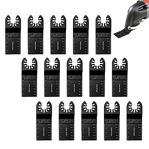 SVUPUE 15 Pcs Multi Tool Blades, 34mm Universal Oscillating Saw Blades, Oscillating Tool Blades, High Carbon Steel Oscillating Saw Blades, for Cutting Wood, Plastic etc 1 SVUPUE 15 Pcs Multi Tool Blades, 34mm Universal Oscillating Saw Blades, Oscillating Tool Blades, High Carbon Steel Oscillating Saw Blades, for Cutting Wood, Plastic etc