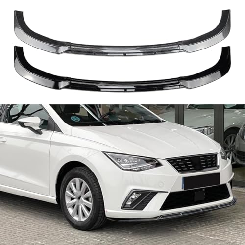 Spulhc Parachoques Delantero de Coche para Seat Ibiza MK5 Standard/FR 2018+, Kit Divisor de alerón de carrocería ABS,Gloss Black