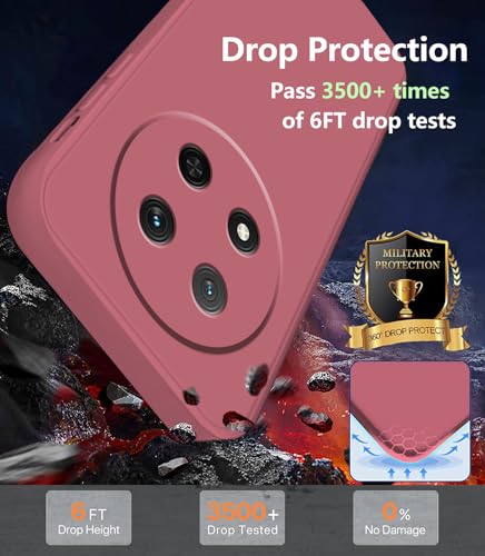 Coque Honor Magic 7 Lite antichoc mince protection rouge - 3