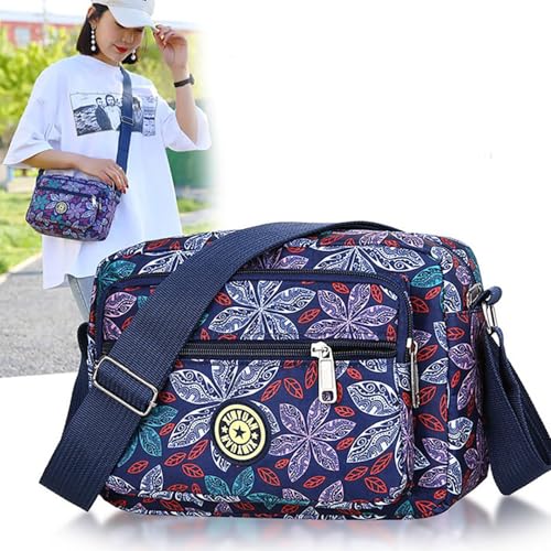 Image of MOMISY Women Mobile Messenger cellphone Bag Ladies Nylon Shoulder Cross Body Long Strap for College, Outing, Travelling, Work