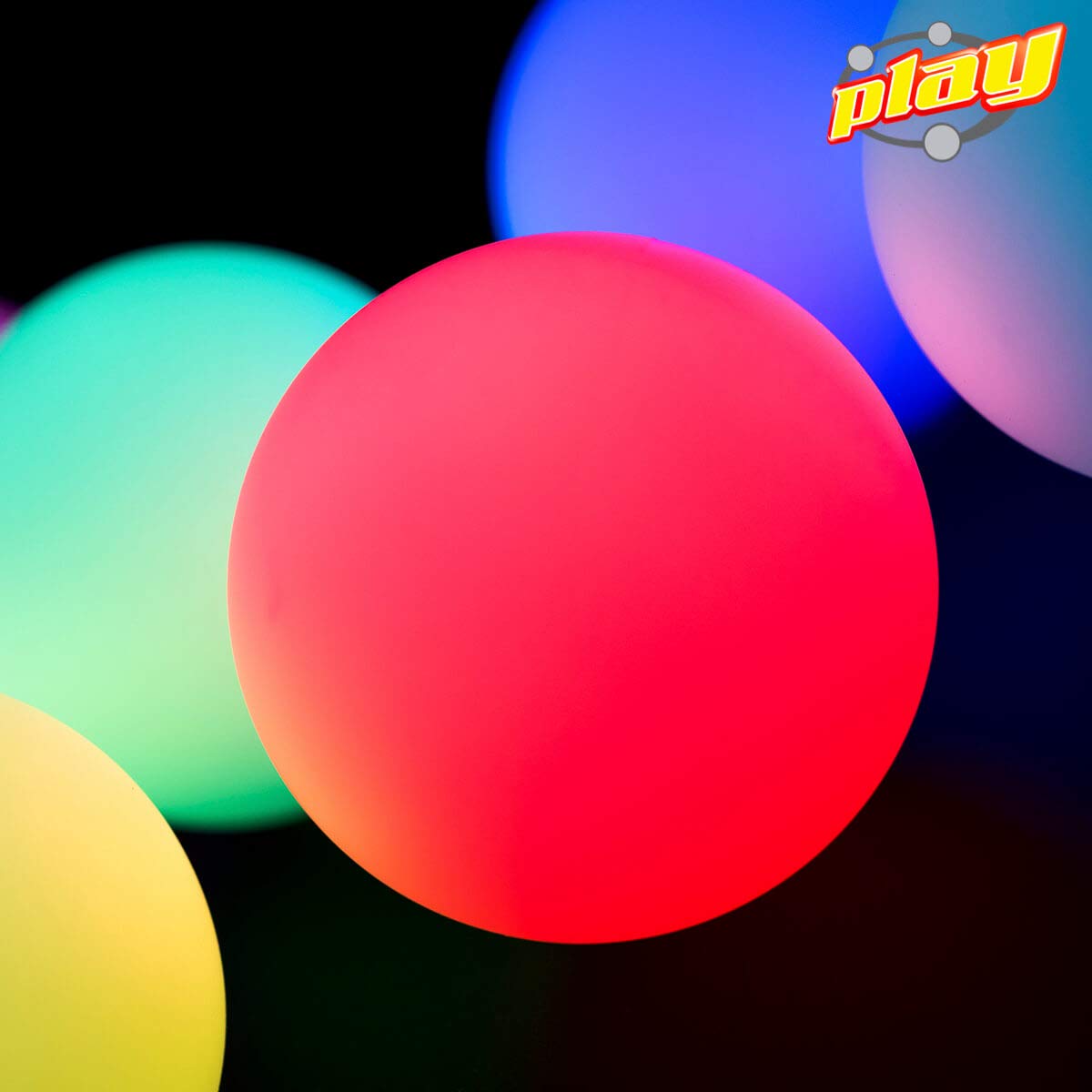 Play Juggling - Balles Lumineuses de Jonglerie - Lot de 5 balles Lumineuses - Rouge