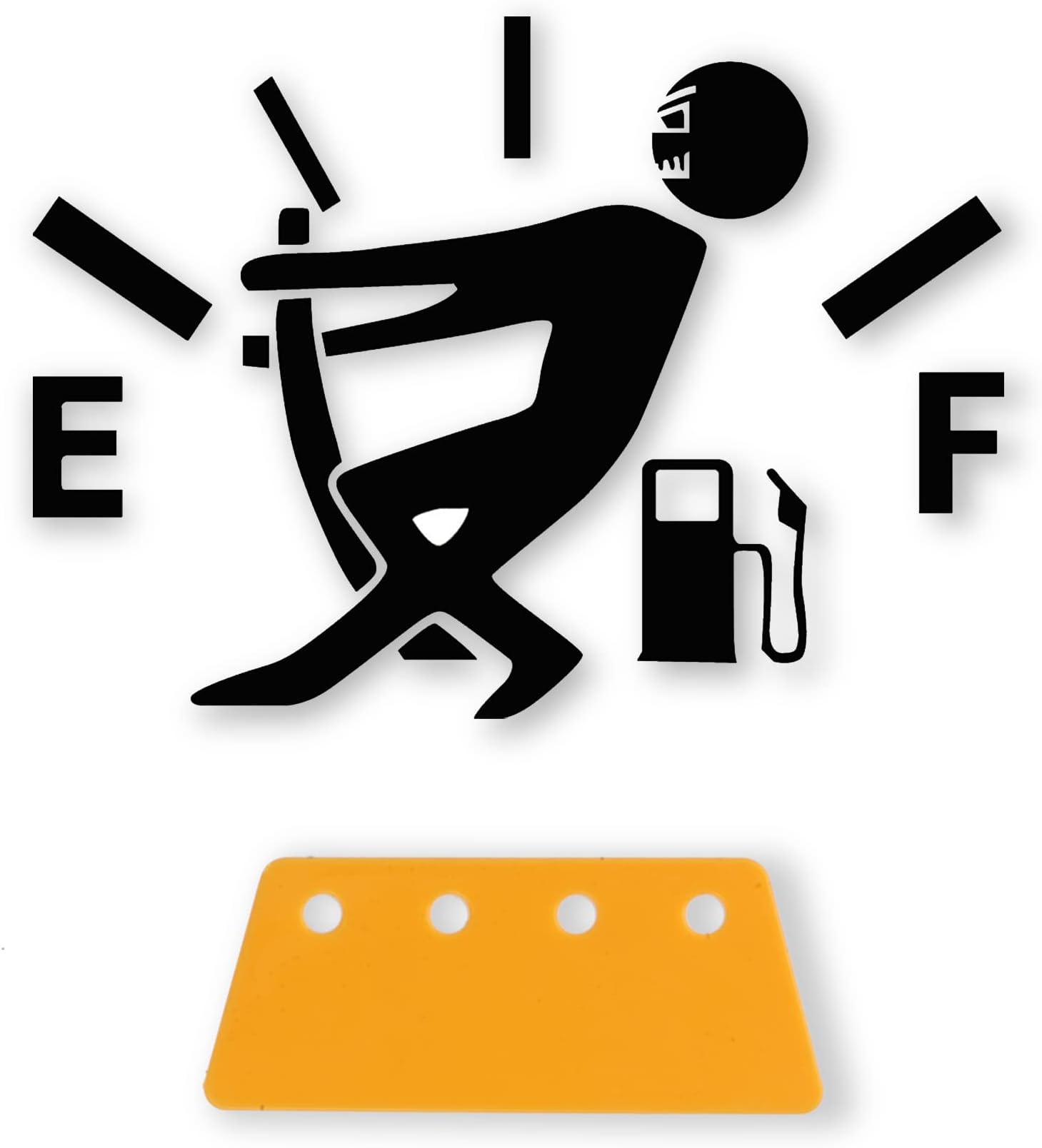 SINGARO Funny Car Stickers Exterior Accessories, High Gas Consumption Decal, Universal Fuel Gage Stickers, Suitable for Cars, Trucks, Motorcycles, SUVs