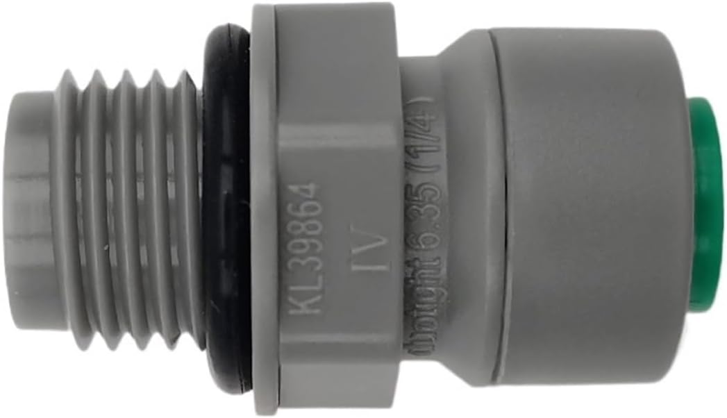 1Pcs 6.35mm/2-way to 1/4" male thread double seal gas and liquid pipe quick connector