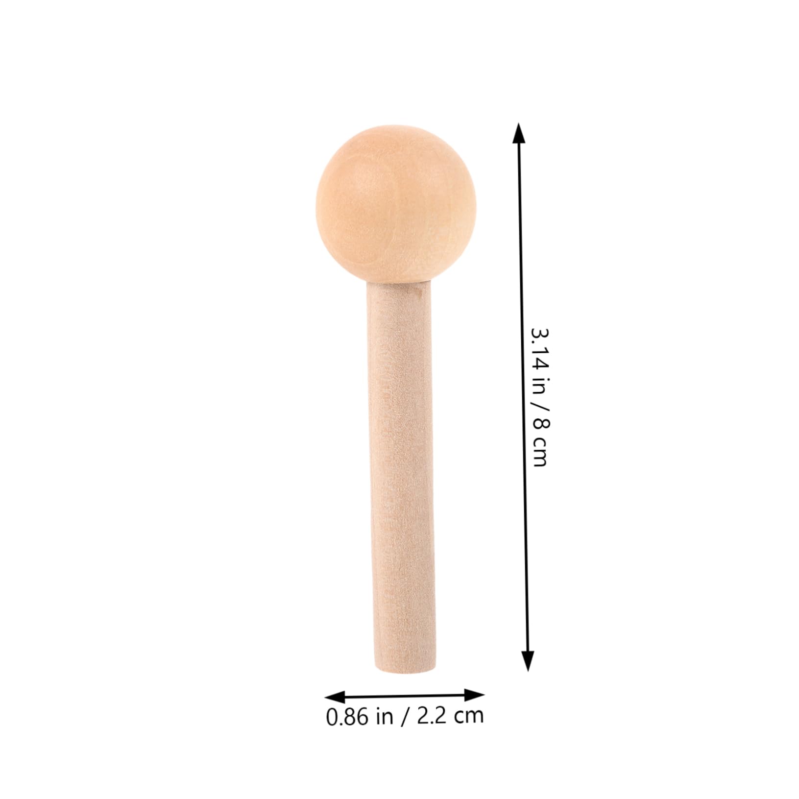 ERINGOGO 10pcs Wooden Pegs for Pegboard Shaker Pegs Hook for Grid Wall Organizer