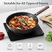 Xdvdv Carbon Steel Wok with Lid - 13.5