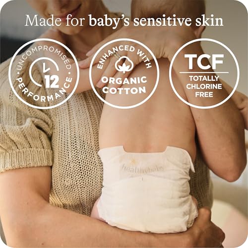 Healthybaby Our Diapers | Ewg Verified Safe & Plant-Based Diapers | Absorbent For Leak Protection | Soft Organic Cotton Shell thumb #2