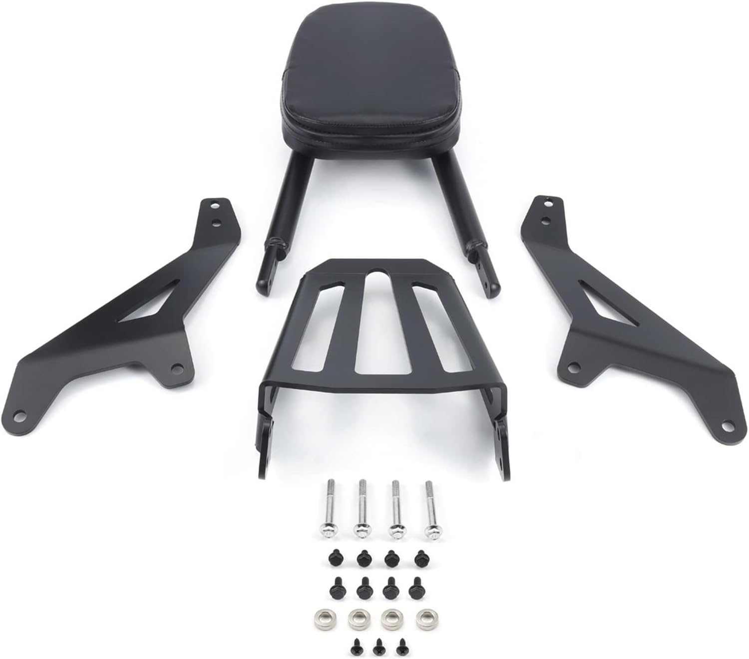 Motorcycle Rear Sissy Bar Backrest with Luggage Rack, Detachable Backrest Passenger Seat Fit for Yamaha Bolt XV950 XVS950 2013-2022