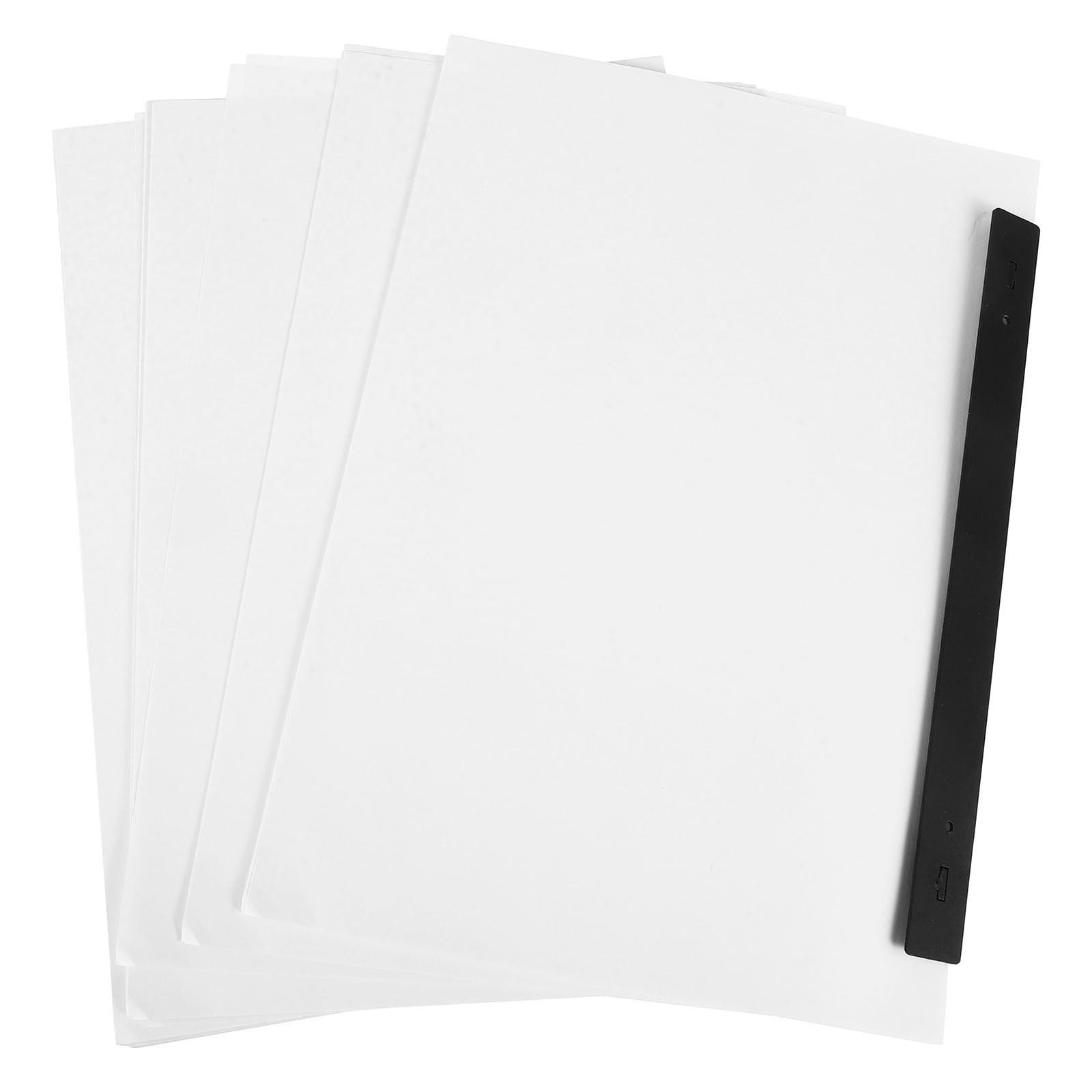 Carta da Disegno con Righello di Posizionamento Bianca 3 Fori per Animazione 200 Fogli per Creazione Fumetti e Attività Creative