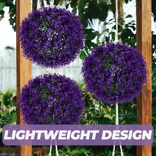 Bola de hierba artificial de eucalipto para decoración de interiores 6