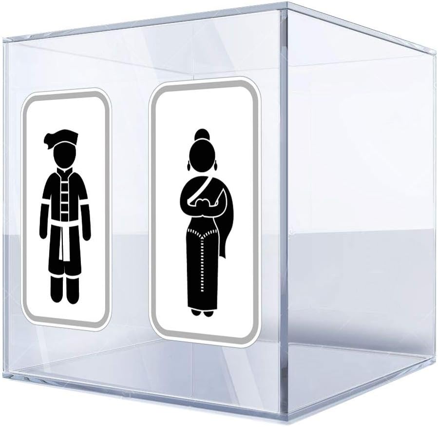 Decals Sticker Wc Restrooms Sign Thailand Man Woman Toilet Bathroom Lavatory 6 X 3,2