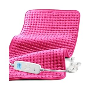 Almohadilla térmica rosa para calambres menstruales, almohadilla térmica grande CooCoCo FSA, regalos para mamá, esposa, adolescentes, ella, almohadilla térmica menstrual elegible para la tienda HSA
