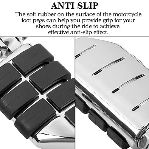 Noenough 25-34Mm Adjustable Motorcycle Highway Pegs Foot Peg, Universal Foot Rest With Mount Clamp Kit, Compatible Harley Davidson, Honda, Kawasaki, Suzuki, Yamaha Etc #TOP3