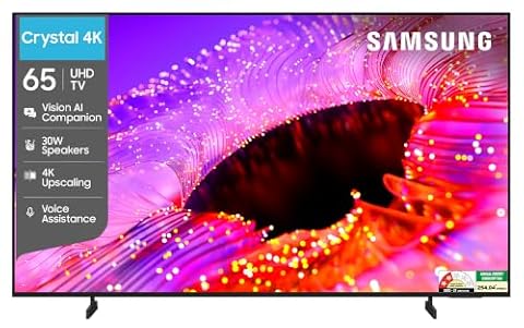 Samsung 65 inches Crystal UHD 4K Samsung Vision AI Smart TV