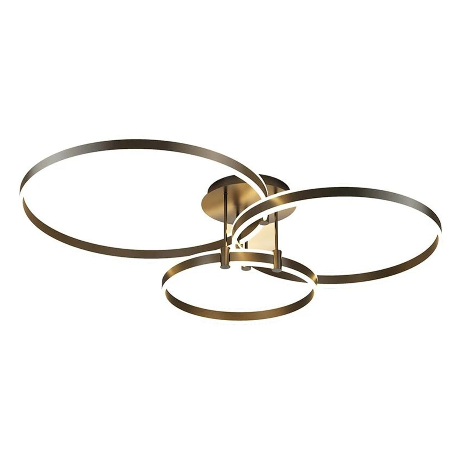 Plafonnier LED salon suspendu moderne anneau 3-colors lampe décoration