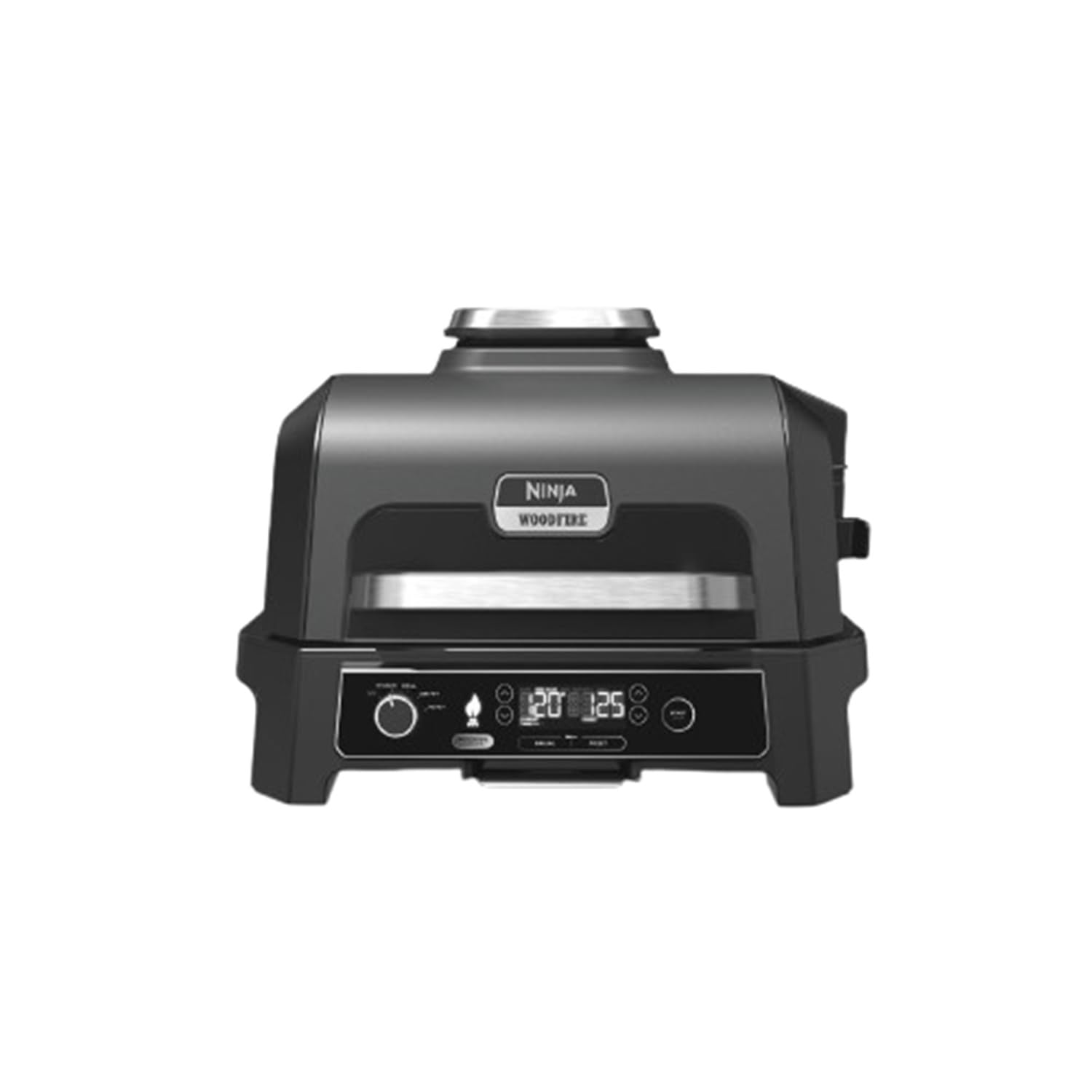 Ninja Woodfire Pro XL - Parrilla eléctrica para barbacoa y ahumador con sonda digital, gran parrilla 4 en 1 para exteriores y freidora de aire con sistema de cocina inteligente y pellets de leña,
