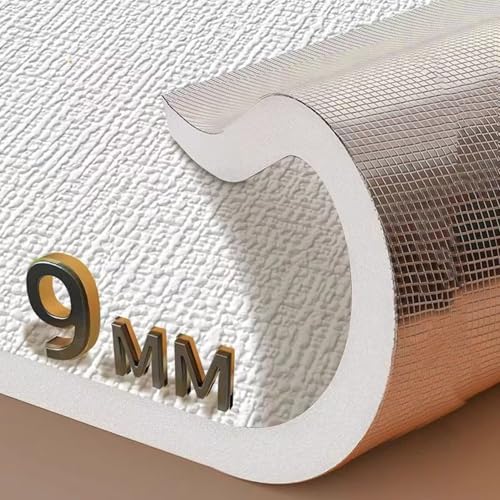 Papel Pintado Autoadhesivo Lino 3D Paneles de Pared Espuma XPE Impermeable para Techo 7