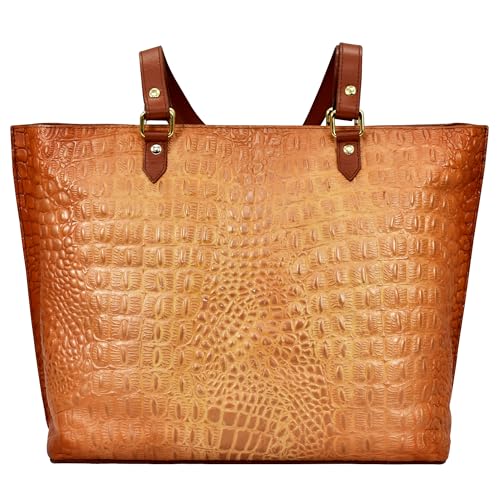 Image of Anuschka Women's Original Hand-Painted Genuine Leather Large Zip Top Tote