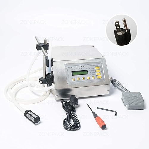 Miniatura 10 de ZONEPACK Máquina de llenado de líquidos, llenado numérico, control digital, bebida, alcohol, 0.2fl oz a 118.3fl oz GFK160 (máquina con una boquilla