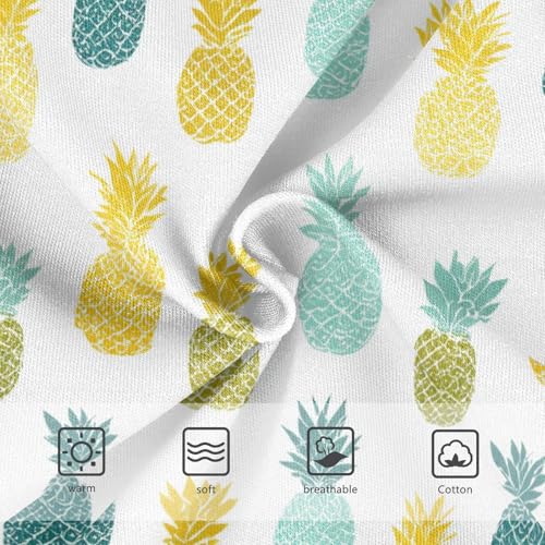 Wusikd Cute Pineapple Yellow Girls' Underwear Cotton Girls Briefs Soft Toddler Underwear 2T3