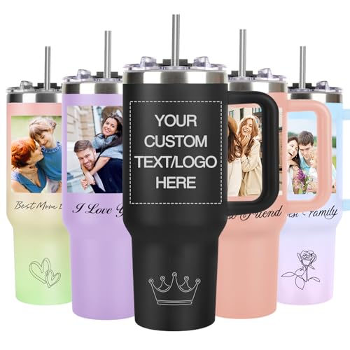 Personalized 40 oz Tumbler with Handle