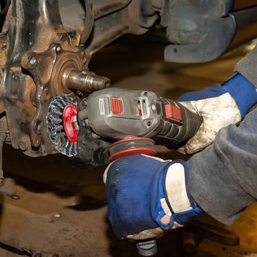 Escova de arame para rebarbadora, roda de arame para rebarbadora, Escova de arame para rebarbadora a