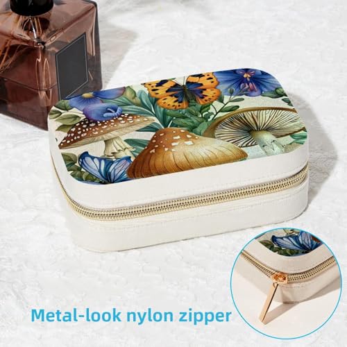 Boîte à bijoux champignon compacte pour éviter les nœuds de collier en vacances - 7
