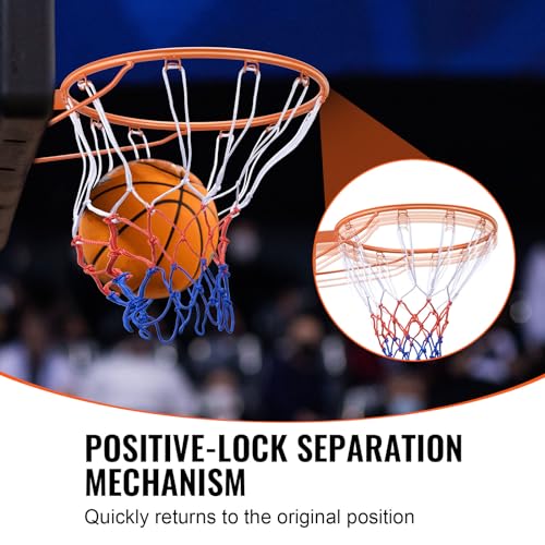 VEVOR Basketball Hoop/Rim, Adjustable Height Portable Backboard Court, Basketball Goal, Mobile Stand with Wheels Weighted Base, Youth&Adults, Outdoor/Indoor4