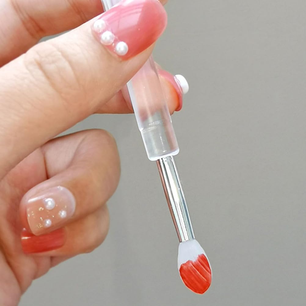 Lurrose Silicone Lip Mask Applicators with Caps for Balm And Gloss, 9pcs image 4